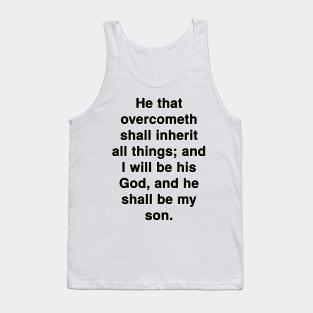 Revelation 21:7  Bible Verse Typography KJV Tank Top